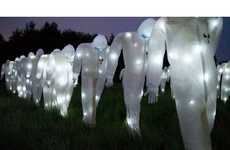 13 Luminous Luzinterruptus Works