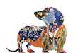 Paper Scrap Doggy Collages