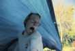 Whimsical Tarp Wave Surfing