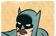 Superhero Mustache Illustrations