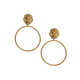 Door Knocker Accessories - These Lion Door Knocker Hoop Earrings are bold and unique  1