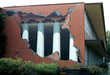 3-D Art Transforms Buildings-Graffiti and Sidewalk art