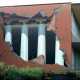 3-D Art Transforms Buildings-Graffiti and Sidewalk art