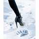 Raquel Zimmermann Plays in the Snow in Hermes Fall/Winter 2009 Campaign 3